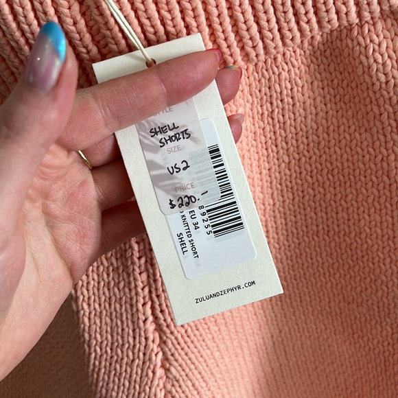 Zulu & Zephyr Shell Cotton Blend Knitted Shorts - Picture 7 of 7